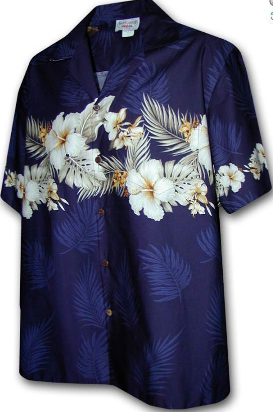 CHEMISE HAWAIENNE PACIFIC LEGEND HAWAIIAN MARINE