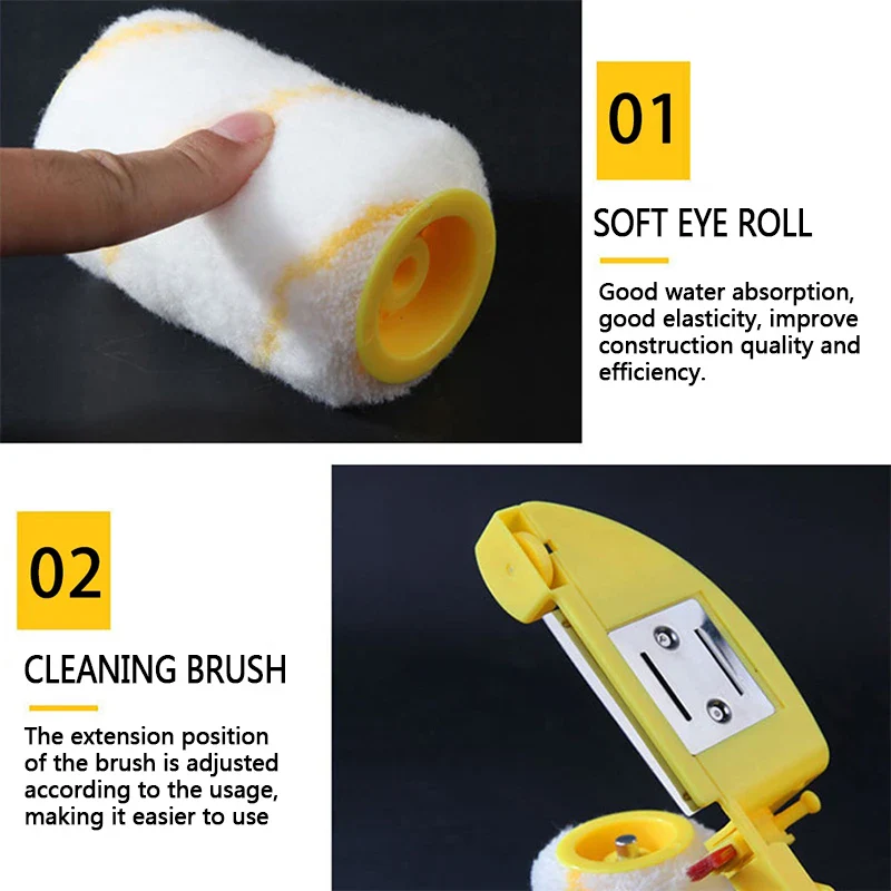 Rouleau peinture |Kit Rouleau et Pinceaux Multifonctions – Pour Peindre, Décorer et Rénover Comme un Pro ! – Image 8