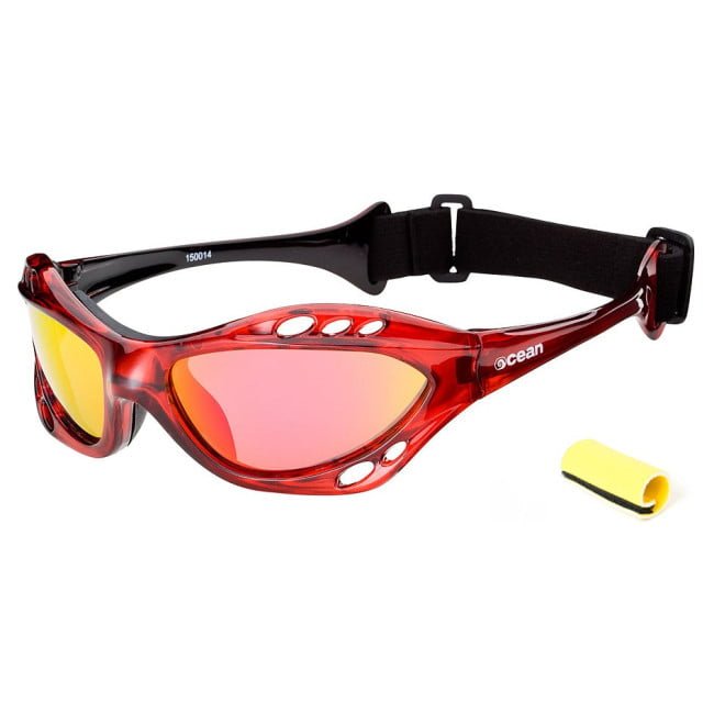 LUNETTES de soleil nautique CUMBUCO rouge avec lentilles rouge polarisées