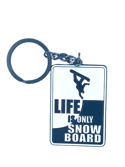 PORTE-CLES SURFPISTOLS LIFE IS ONLY SNOW